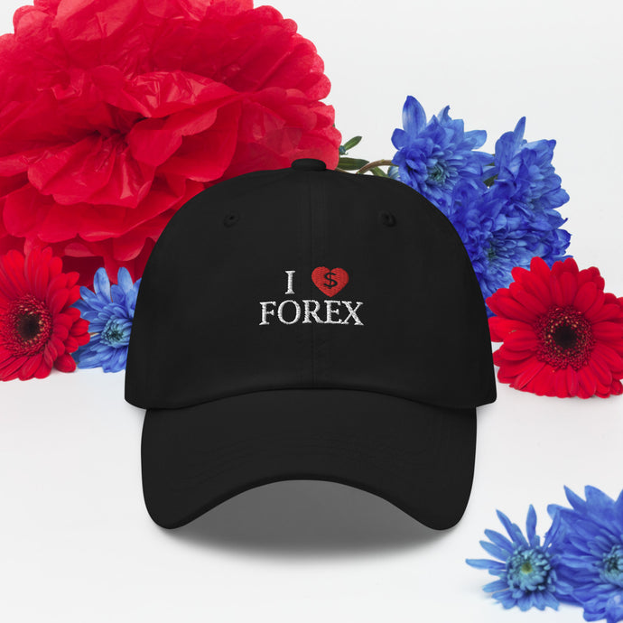 Gorra dad hat I love forex